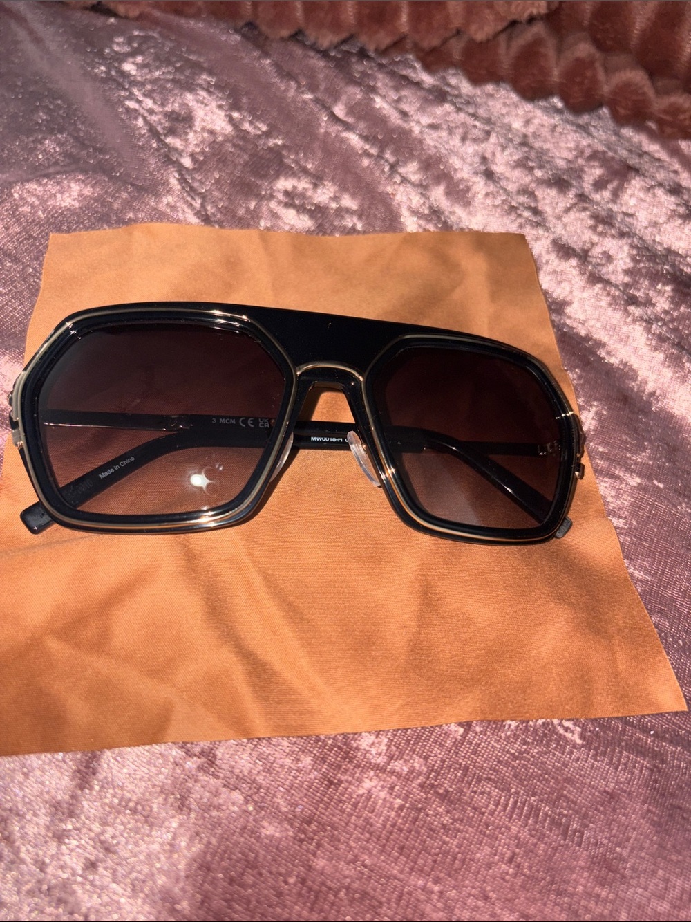 Authentic Black MCM  Square Sunglasses